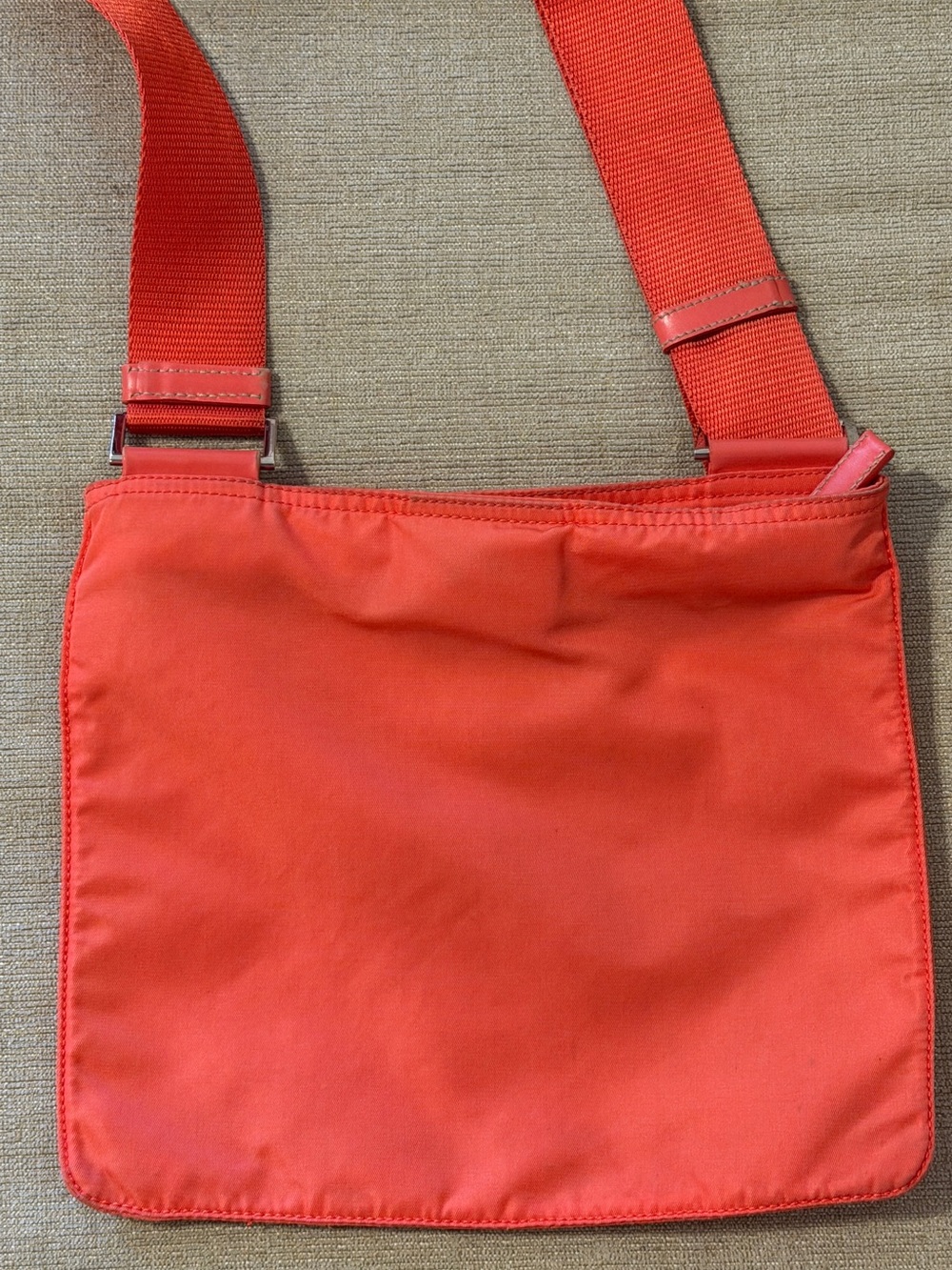 Prada Bright Orange Nylon Sling Bag for Men - Picture 5 of 10